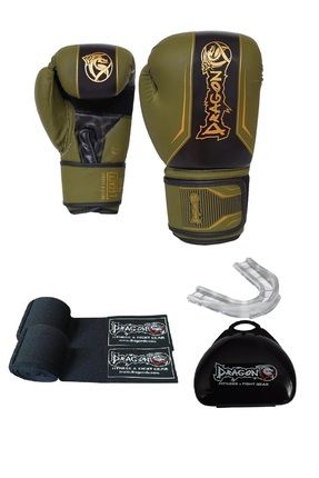 Legacy Boks Eldiveni Kickboks MuayThai Müsabaka Antreman dragon boks eldiveni 3'li Set