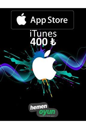 App Store Itunes 400 TL Hediye Kartı Bakiye Ios