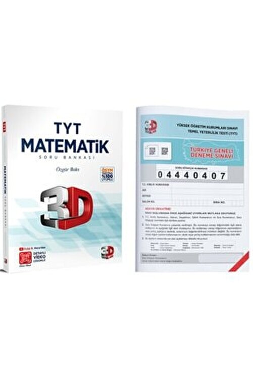 3 d cozum yayinlari 2022 yeni 3 d tyt matematik soru bankasi 3d turkiye geneli deneme sinavi fiyati yorumlari trendyol