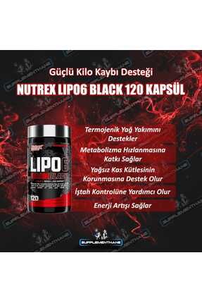 Lıpo-6 Black Fat Burner Yohimbine 120 Capsules