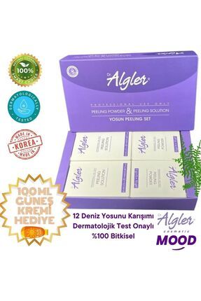 Yosun Peeling Yüz Peelingi Cilt Bakımı Yosun Maskesi Cilt Soyucu Leke Akne Sivilce 5 Kullanımlık