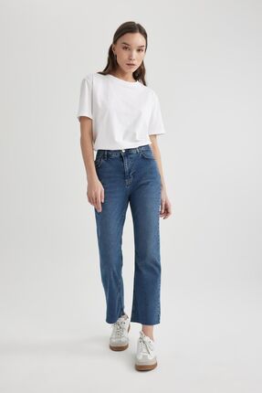 Defacto Crop Flare Fit Normal Bel Paca Ucu Kesik Bilek Boy Jean Pantolon C1893ax24sm Fiyat Yorumlar Trendyol