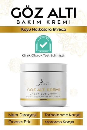 Göz Altı Morluk, Koyu Halka, Aydınlatıcı, Torbalanma Giderici, Yoğun Nemlendirici Bakım Kremi 100 ml