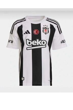 Beşiktâş- 2024/25 Yeni Sezon Çubuklu Yetişkin Profesyönel Forması Siyah-beyaz Kartal