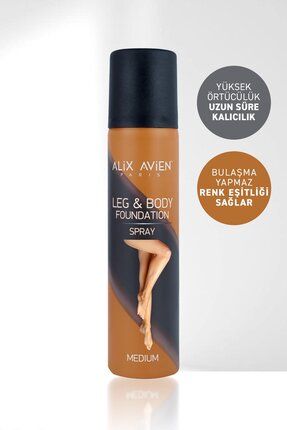 Bacak Fondöteni Medium Vücut Makyajı Bronzlaştırıcı Etki Sprey - Leg & Body Foundation Spray 75ml