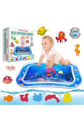 Bebek Su Matı Tummy Time Aktivite Oyuncağı Su Havuzu