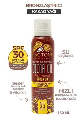 Bronzlaştırıcı Kakao Yağı Spreyi 30 Spf 150 Ml