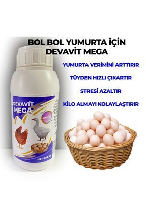 Tavuk, Kaz, Ördek Yumurta Vitamini 500 ml Mega (500 LİTRE SUYA YETERLİ)