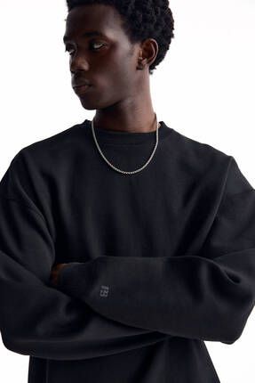 Pull and bear oversize sweatshirt erkek sale