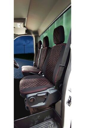 smrautoaccessory ford transit tek kabin ozel beden oto koltuk kilifi siyah kirmizi fiyati yorumlari trendyol