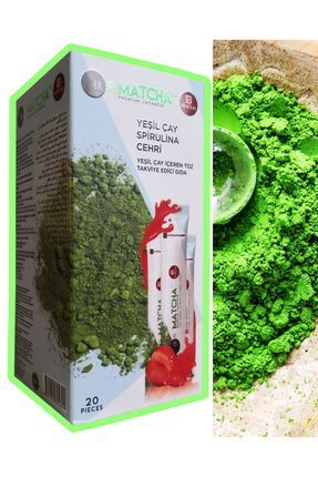 Matcha Premium Japanese Çilek Aromalı Detox Burner Form Maça Çayı 1 Kutu