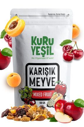 Karışık Meyve Kurusu 100 Gr, Atıştırmalık, Kek Karışımı, Kurutulmuş Meyve Karışımı