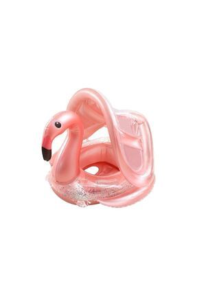 Gölgelikli Oturaklı Flamingo Bebek Simidi 1-6 Yaş