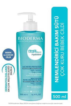 ABCDerm Hydratant Lotion Bebek Cildi için Yoğun Nemlendirici, Onarıcı Süt Formda Bakım Kremi 500 ml