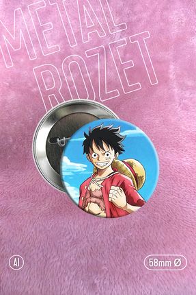 One Piece Luffy anime rozet pin aksesuar