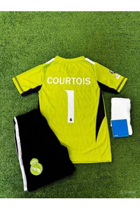 Thibaut Courtois Özel Tasarım Çocuk Kaleci Forması (FORMA ŞORT ÇORAP)