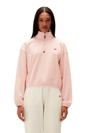 22.04.12.004-c39 Scarlette Half Zip Kadın Sweatshirt