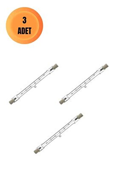 3'lü Radium 150W 8 cm Çubuk Halojen Projektör Ampul