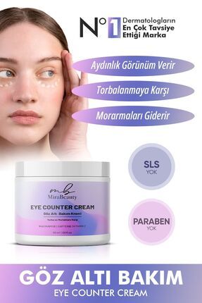 Göz Altı Torbalama Ve Morluk & Koyu Halka Kırışıklık Karşıtı Aydınlatıcı Göz Altı Kremi 50 ml