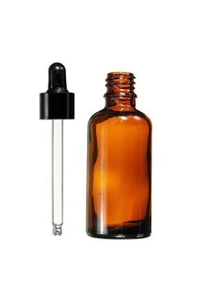 Cam Damlalıklı Amber Cam Şişe 100ml