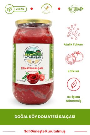 Bıofresh Organıcs Saf Güneşte Kurutulmuş Köy Domatesi Salçası (EL YAPIMI) 1200 gr