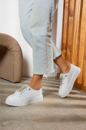 Nstil Gunluk Kad n Sneaker Spor Ayakkab Ta l Ba c kl Kal n Yuksek Taban Yumu ak Hafif 1306 Fiyat Yorumlar Trendyol