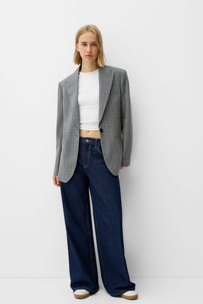 Bershka Kareli blazer Fiyat Yorumlar Trendyol