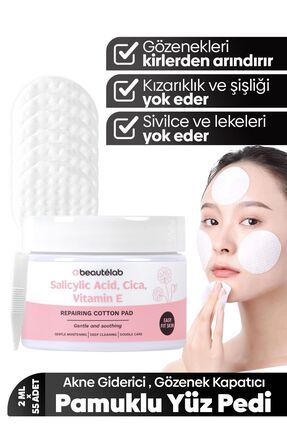 Onarıcı Ve Nemlendirici Çift Taraflı Tonikli Peeling Cica Salisilik Asit Toner Pad