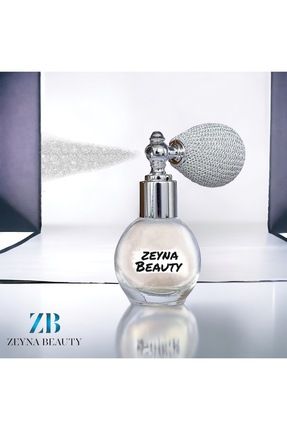 Beyaz&Silver Glitter Toz Sprey, Yüz Ve Vucut Simi Işıltılı