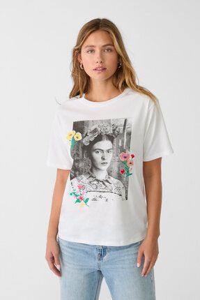T shirt frida kahlo zara clearance