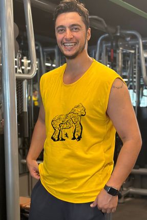 Kolsuz Spor T-Shirt Tank Top Spor Atlet Fitness Atlet