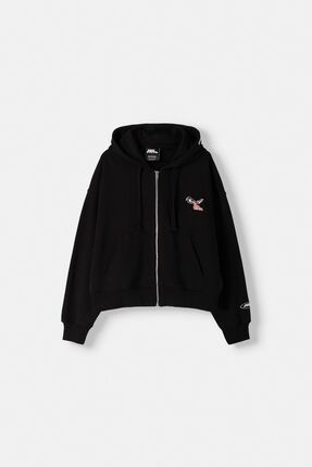 Sweat noir bershka cheap