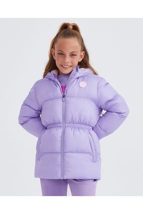 G Outerwear Padded Jacket Büyük Kız Çocuk Mor Mont Sk232029-505