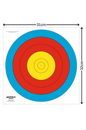 HEDEF KAĞIDI 60 CM 5 HALKA 10'LU PAKET