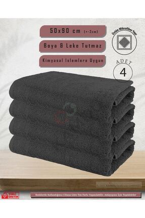 4 Adet Mikrofiber Fitness , Spor Salonları Ve Berber , Kuaför Salonları Için 50x90 Havlu Toptan