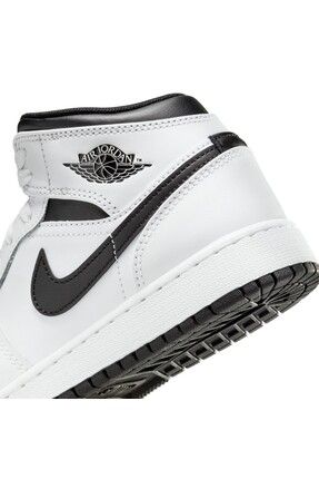 Nike air jordan 1 mid white black shop