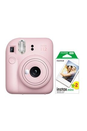 Instax Mini 12 Pembe Fotoğraf Makinesi ve 20'li Mini Film Seti