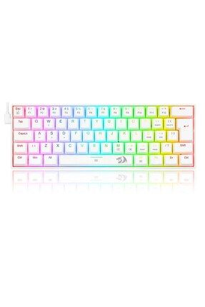 K630w-rgb Dragonborn %60 Blue Switch Beyaz Mekanik Kablolu Oyuncu Klavyesi