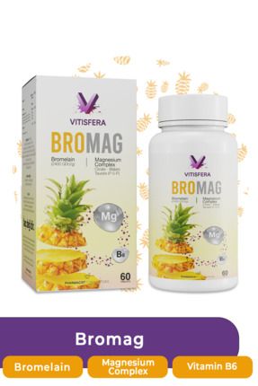 Bromag Bromelain-magnezyum Kompleks-vitamin B6 60 Tablet