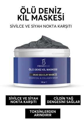 Kolajen Sivilce Ve Siyah Nokta Leke,giderici Collagen Ölüdeniz Kil Maskesi150 gr