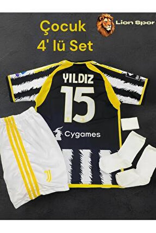 K.e.n.a.n. Y.ı.l.d.ı.z. J.u.v.e.n.t.u.s. Çocuk 4'lü Set Hediyeli Forma321454