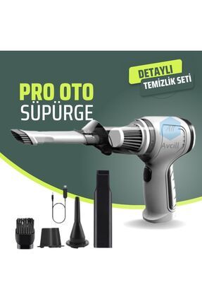 Pro 120w 9000pa Güçlü Emiş ve Üfleme Özellikli Ev Araç Kablosuz Şarjlı El Süpürgesi