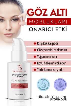 Göz Altı Torbalama Ve Morluk & Koyu Halka Kırışıklık Karşıtı Aydınlatıcı Göz Altı Kremi 30 ml