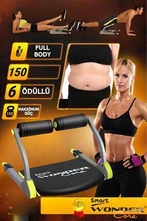 Evde Mekik Şınav Fitness Egzersiz Aleti Smart Wondercore Biceps Full