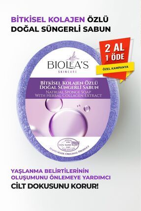 Kolajen Özlü Doğal Süngerli Sabun 130 gr