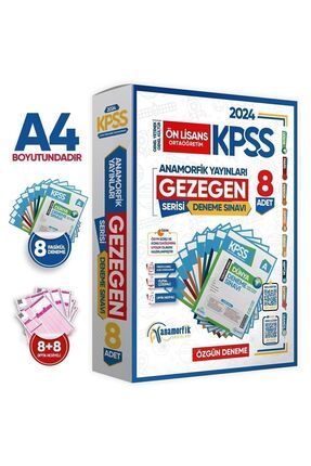 2024 Kpss Ön Lisans Gy-gk Gezegen Serisi 8li Paket Deneme Türkiye Geneli Dijital Çözümlü