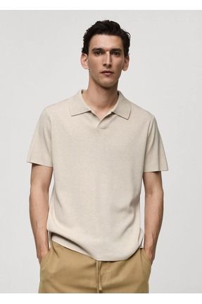 MANGO Man Dokulu Pamuklu Polo Gomlek Fiyat Yorumlar Trendyol