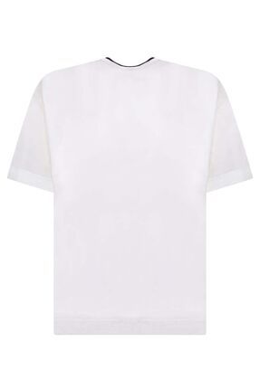 Emporio Armani Erkek Pamuklu K sa Boy Rahat Kesim Gunluk Beyaz T Shirt 6D1TP0 1JOSZ 01P9 Fiyat Yorumlar Trendyol