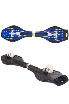 2 Teker Yolda Sörf Keyfi İçin Özel Skateboard Waveboard Dizayn Kaykay MAVİ