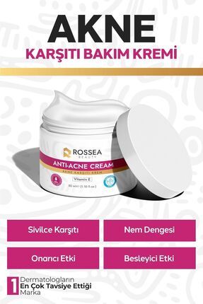 Sivilce Akne Siyah Nokta Karşıtı Giderici Nemlendirici Bakım Kremi 50 ml